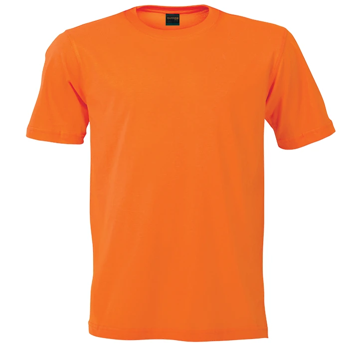 Orange Crew neck T-shirt 100% cotton 160g